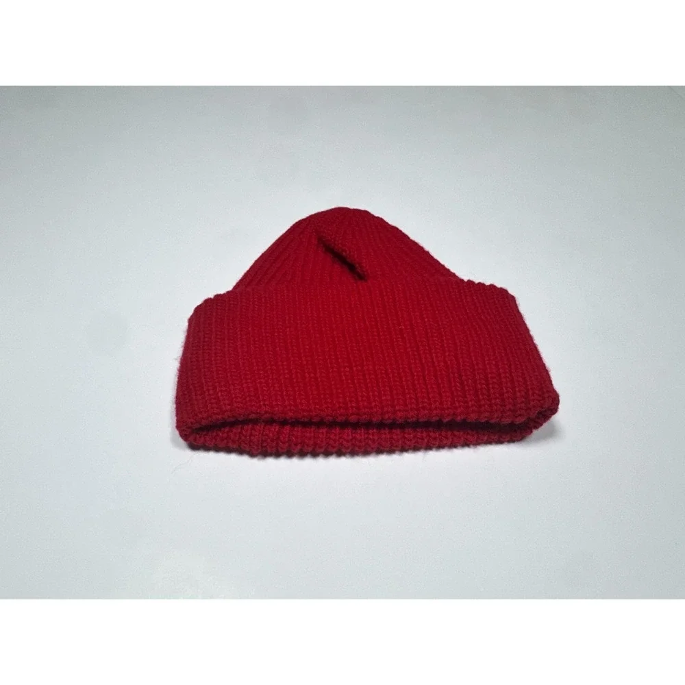 Ralph Lauren Kids Beanie‎ Hat Red Embroidered RL Heart Logo Cuffed Winter Cap